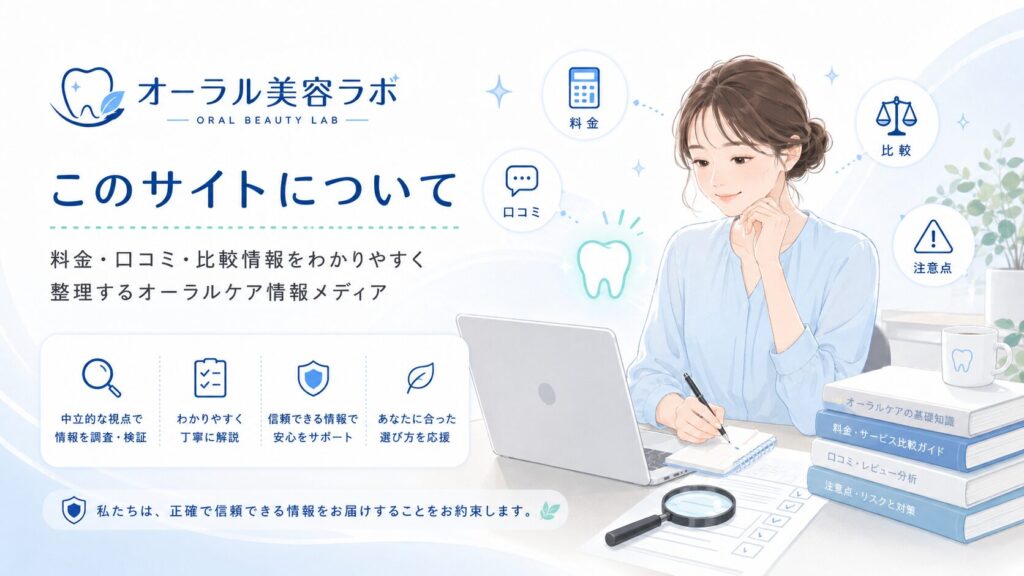 オーラル美容ラボが料金・口コミ・比較情報を整理しているイメージ