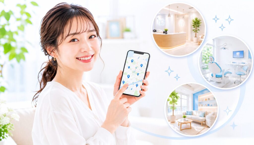 ホワイトエッセンスの店舗検索から予約までの流れ